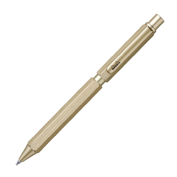 【限定】ロディア/RHODIAscRipt MULTI PEN 3in1 ゴールド ボールペン(黒・赤)/シャープペン 0.5mm ロディア CF9345