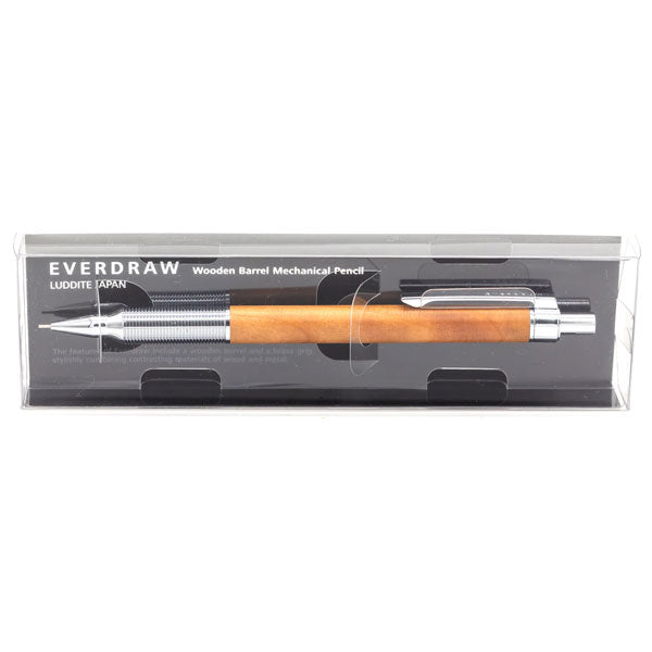 EverDraw Wood Model 0.5 メカニカルペンシル 木軸 0.5mm [ウォールナット/チェリーウッド] ラダイトLDW-MP4-05 [M便 1/3]