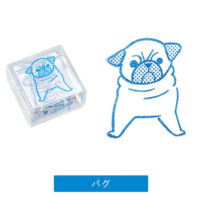 *販売中止*透明スタンプ「氷印（こおりじるし）」大サイズ [全10柄] キングジム HITOTOKI CLS33 [M便 1/48]