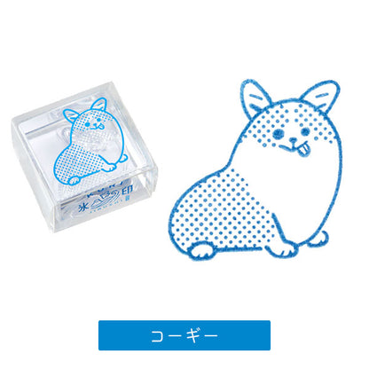 *販売中止*透明スタンプ「氷印（こおりじるし）」大サイズ [全10柄] キングジム HITOTOKI CLS33 [M便 1/48]