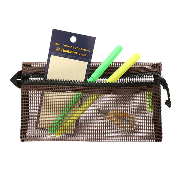 コンター フラットペンケース メッシュ [全2色] デルフォニックス