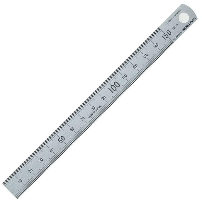 本当の定規　15cm　シルバー コクヨ　TZ-DARS15