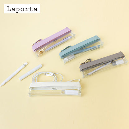 ラポルタ　クリアケース 　クリアクリア　 スリムペンサイズ[全4色] セキセイ LA-6331-*