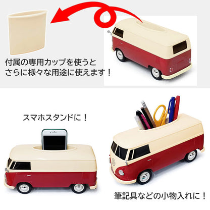 Volswagen T1バス ティッシュケース フォルクスワーゲン 104092　フェイス