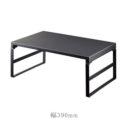 机上台 マットブラック ハイタイプ・幅390mm/幅590mm LIHITLAB(リヒトラブ) A-7331/7333-124