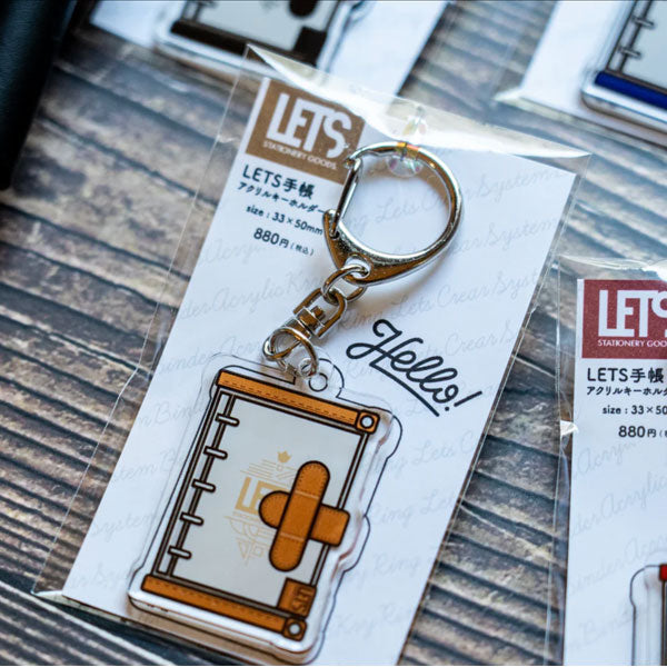 アクリルキーホルダー / LETS手帳 [全5色] LETS STATIONERY GOODS L23-ACRY [M便 1/15]