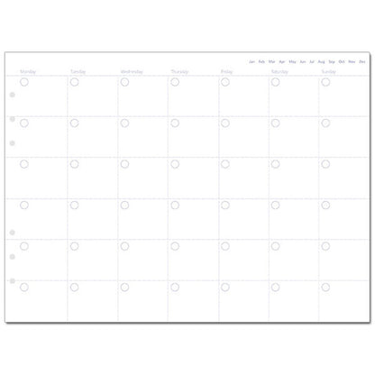 ≪正規取扱店≫ Ｆilofax （ファイロファックス） クリップブック 　リフィル A5（月間プランナー日付なし）６穴 441-345002【ネコポス可】