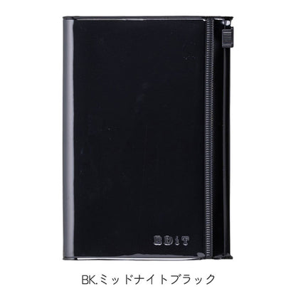 EDiT 手帳用紙を使った小さな方眼ノート B7 PVCカバー付 全5色 マークス EDI-NB20-BK/WH/BE/PL/YE [M便 1/4]