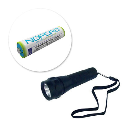 水電池 NOPOPO LED懐中電灯セット ナカバヤシ NWP-LED-D　【取寄せ品】