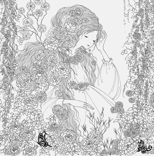 塗り絵[おとぎ話のぬり絵ブック/田代知子]　パイインターナショナル　1745-4582　*ネコポス不可*