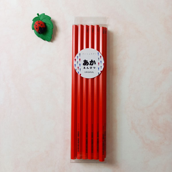 ★当店オリジナル★赤鉛筆 1ダース(12本入) 無地 名入れ可 アトリエ 1-ｱﾄﾘｴｱｶｴﾝﾋﾟﾂﾀﾞｰｽ[M便 1/6]