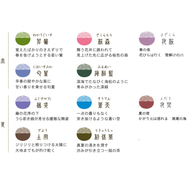 四季織マーカー ＳＨＩＫＩＯＲＩ 　水性染料 ツインタイプ 20色セット セーラー万年筆 25-5400-000