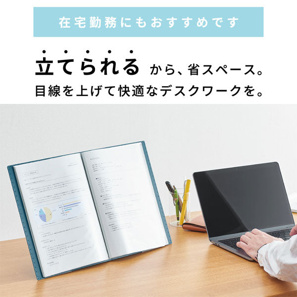 JILITZ 《ジリッツ》 クリアーファイル サイドインタイプ A4タテ型 40ポケット [全5色] キングジム 8837W