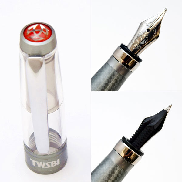 TWSBI ダイヤモンド 580 ALR 〈ニッケルグレイ〉 万年筆 [全2種] TWSBI M74470 【送料無料*】