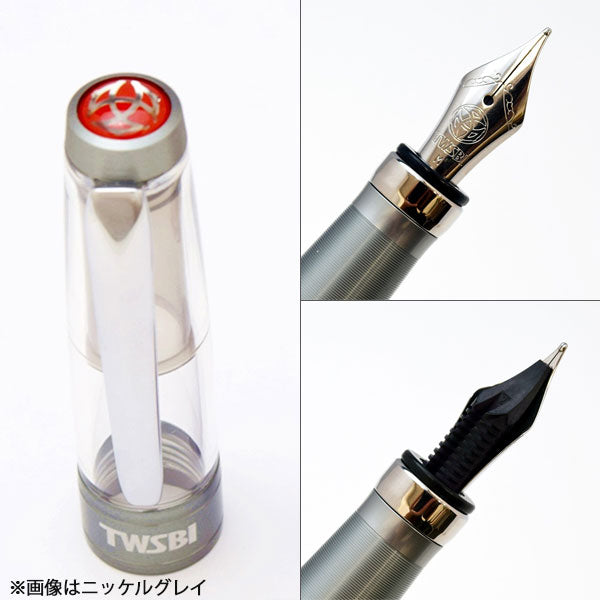 TWSBI ダイヤモンド 580 ALR 〈ニッケルグレイ〉 万年筆 [全2種] TWSBI M74470 【送料無料*】