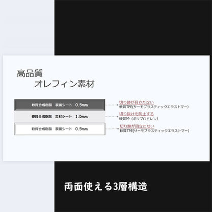 折りたたみ式 カッティングマット [両面タイプ] A3(折りたたみ時A4) ライオン事務器 257-20
