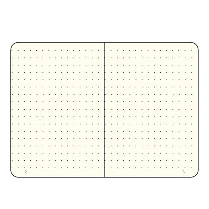 ≪ドット≫　LEUCHTTURM1917(ロイヒトトゥルム)　ノート　ミディアムサイズ　Ａ５　Dotted(ドット) 　ブラック　1896-329398　【ネコポス可】