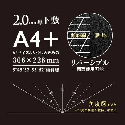 Kiwami ライティングマット下敷 レタリング A4＋ [全2種類] 共栄プラスチック WMSL-A4 [M便 1/8]
