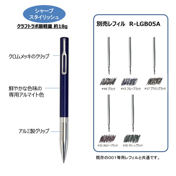 【数量限定】 SAKURA craft_lab 007 アルミニウムエディション [全3色] サクラクレパス LGB5005A3