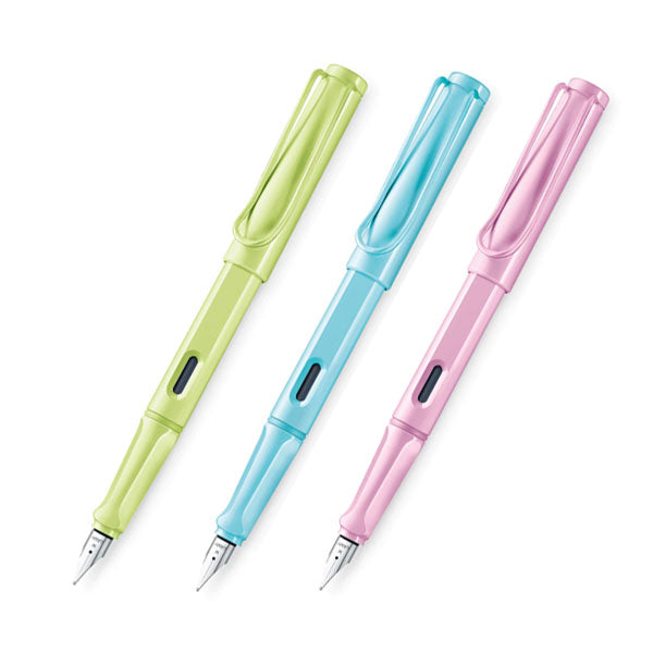 【限定】≪LAMY≫ safari 万年筆 ［EF極細/F細字］ スプリンググリーン/アクアスカイ/ライトローズ LAMY(ラミー) LD0SG/LD1AS/L2DLR
