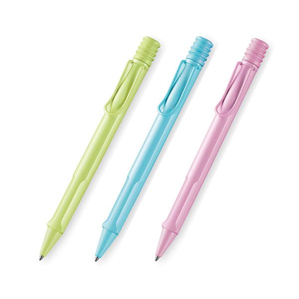 【限定】≪LAMY≫ safari ボールペン［中字/ブラック］ スプリンググリーン/アクアスカイ/ライトローズ LAMY(ラミー) L2D0SG/L2D1AS/L2D2LR