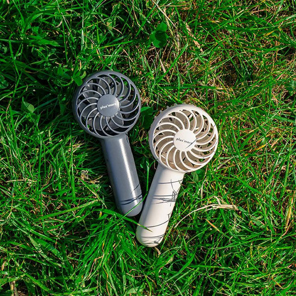 充電式ミニハンディファン《plus+more》 スタンド＆ネックストラップ