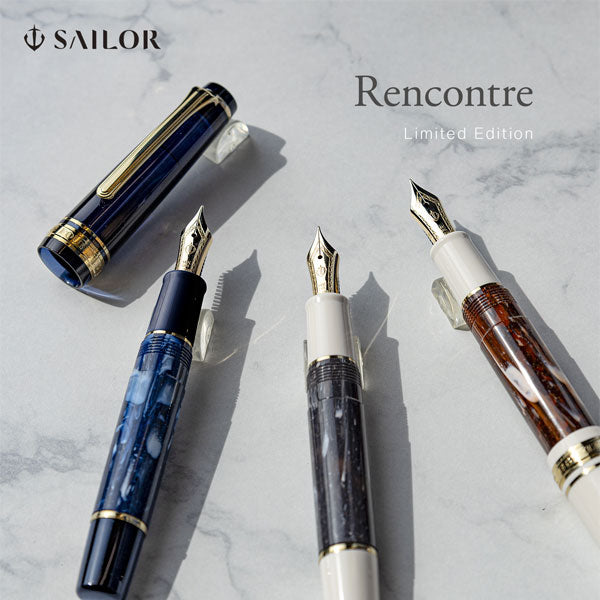 【限定】Rencontre (ランコントル) 万年筆 中細 MF [全3色] セーラー万年筆 11-2231-3 【送料無料*】