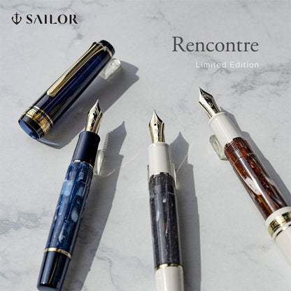 【限定】Rencontre (ランコントル) 万年筆 中細 MF [全3色] セーラー万年筆 11-2231-3 【送料無料*】