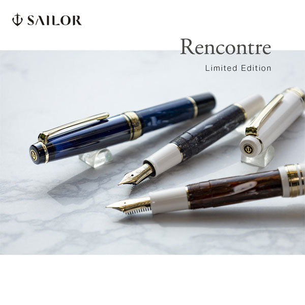 限定】Rencontre (ランコントル) 万年筆 中細 MF [全3色] セーラー
