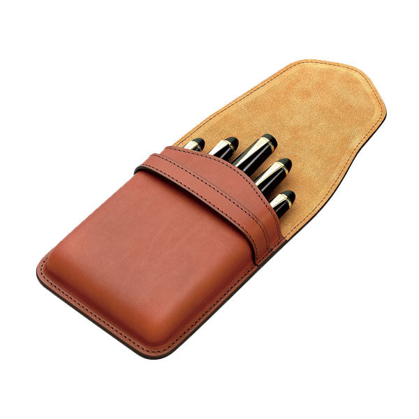 パイロット ソメス ペンシース 5本差 ブラウン SLS5-11-BN PILOT×SOMES 「ソメス」ペンシース5本差 [全4色] パイロット SLS5-11