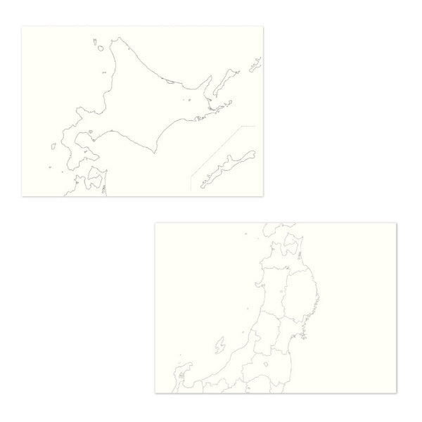 カルトグラフィー/大人の白地図 [ブック] A5 ニホン　マルアイ　82CG-A5J