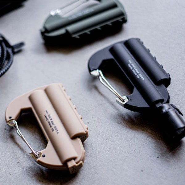 CARABINER BATTERY DOUBLE カラビナバッテリーダブル［全3色］ エルコミューン CRB01