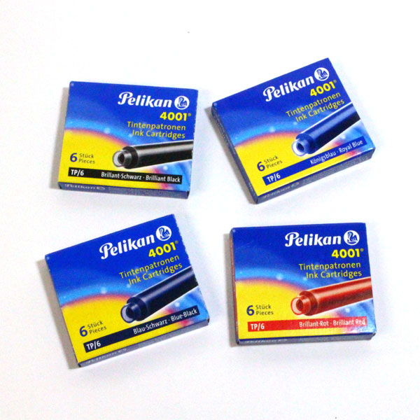 Pelikan 4001 ペリカン　カートリッジインク [ヨーロッパタイプ]6本入り　TP-6-R/TP-6