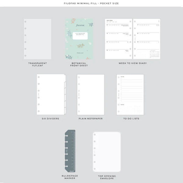 システム手帳 [スモールサイズ] 　 ボタニカル Botanical  fILOFAX（ファイロファックス） 02264