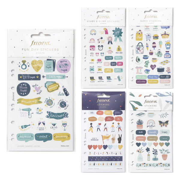 ステッカー   [全5種類] 6シート入り fILOFAX（ファイロファックス） 41328[M便1/20]