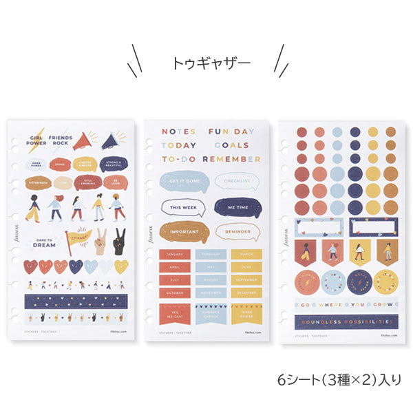 ステッカー [全5種類] 6シート入り fILOFAX（ファイロファックス