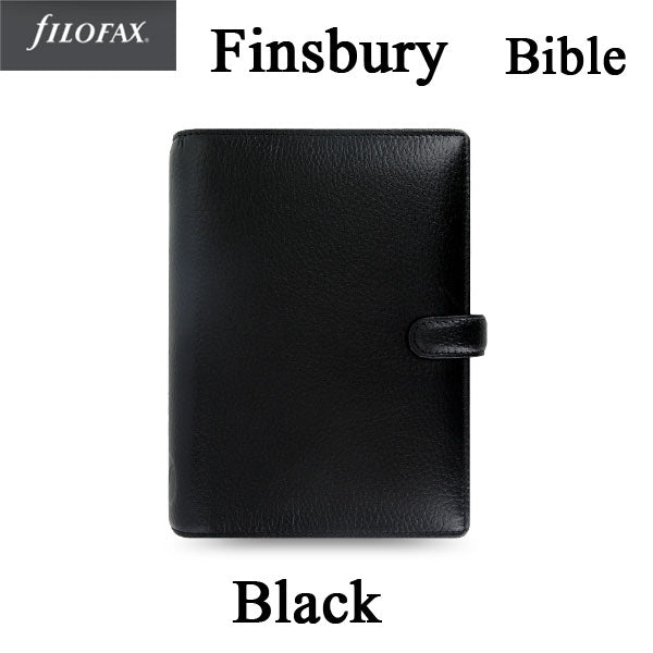 ≪正規取扱店≫ファイロファックス/フィンスバリー   システム手帳　&lt;23mmリング/ブラック/バイブルサイズ&gt;      441-025302