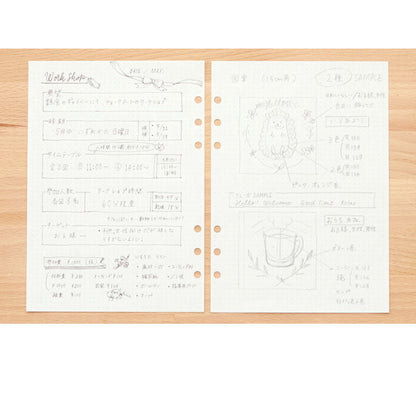 デコナ  システム手帳リフィル  《A5/ ドット/4.0mm方眼 /トモエリバー》 　レイメイ藤井 24-HAR489