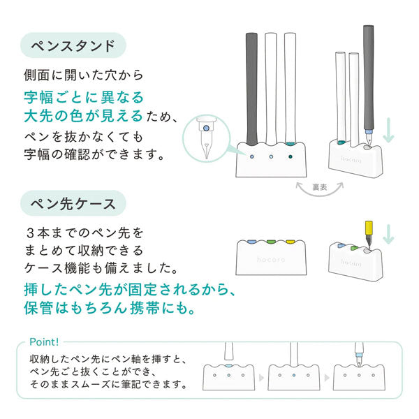 万年筆ペン先のつけペン hocoro スタンド＆ケース セーラー万年筆 14-0510-210 [M便 1/6]
