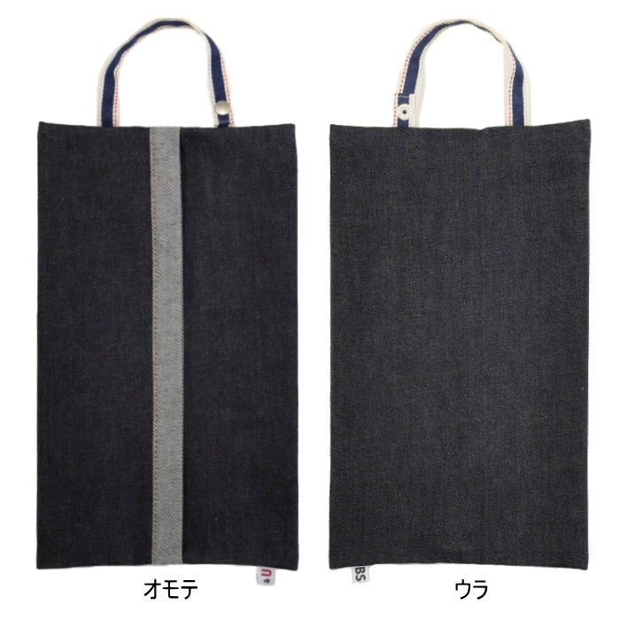 BLUE SAKURA×Usagiya オリジナルデニムティッシュケース  フーバル《WHOVAL》 BU-ZK01