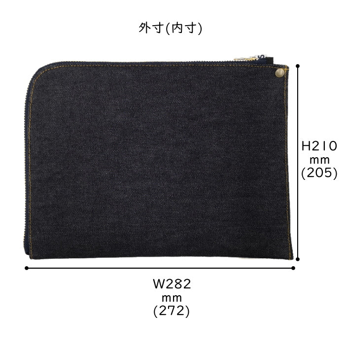 BLUE SAKURA×Usagiya オリジナルデニムタブレットケース  フーバル BU-ZK06