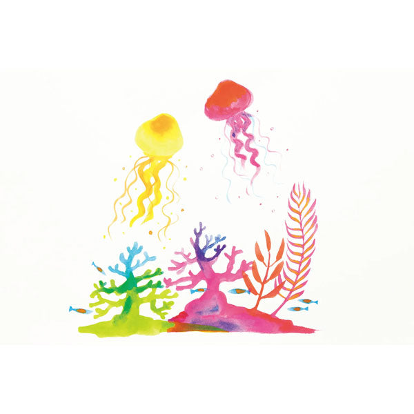 ◆AQUARELA BRASIL◆カラフルフラワーピンクラブ♪カップ付き カラフル筆ペン アートブラッシュ/Art brush 専用カートリッジ