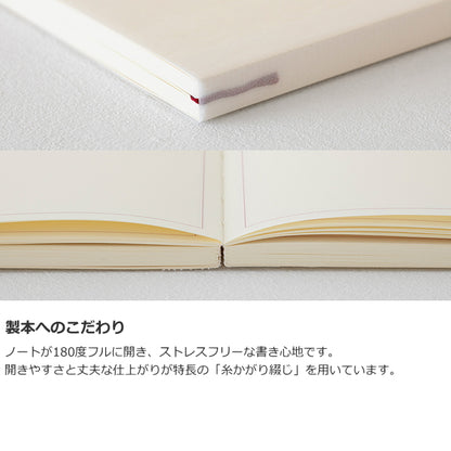 【ＭＤペーパープロダクト】ＭＤノート ジャーナル《A5サイズ》  フレーム罫 デザインフィル/ミドリ 28-15258
