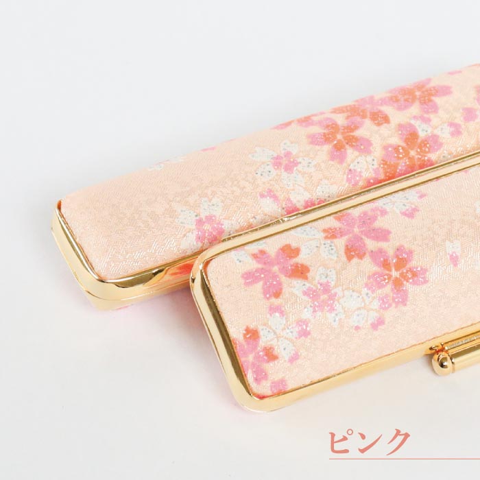 印鑑ケース　桜プリズム 10.5・12mm対応 朱肉付き印鑑ケース　197ﾋﾟﾝｸ・ｸﾛ-12ﾐﾘ　創明社