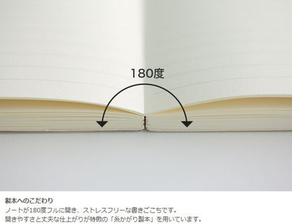 ＭＤ　ＮＯＴＥＢＯＯＫ　《新書サイズ》　横罫(7ミリ罫)　 デザインフィル/ミドリ　13802　【2冊ネコポス可】