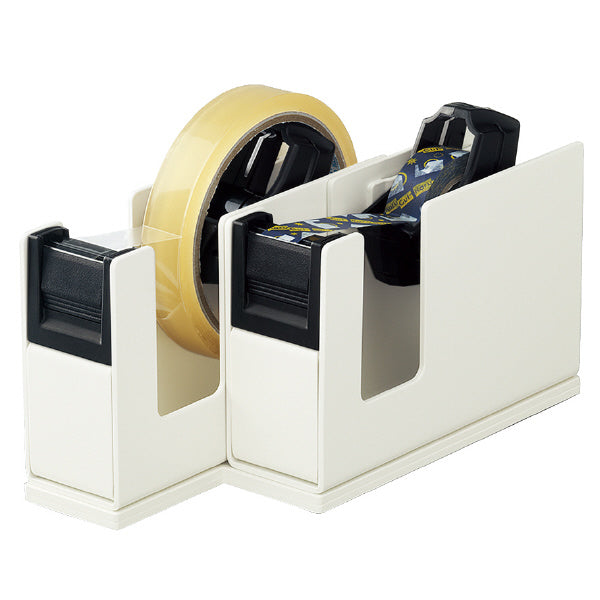 テープカッター ＜カルカット＞ スチール２連タイプ ライトグレー コクヨ T-SM110LM