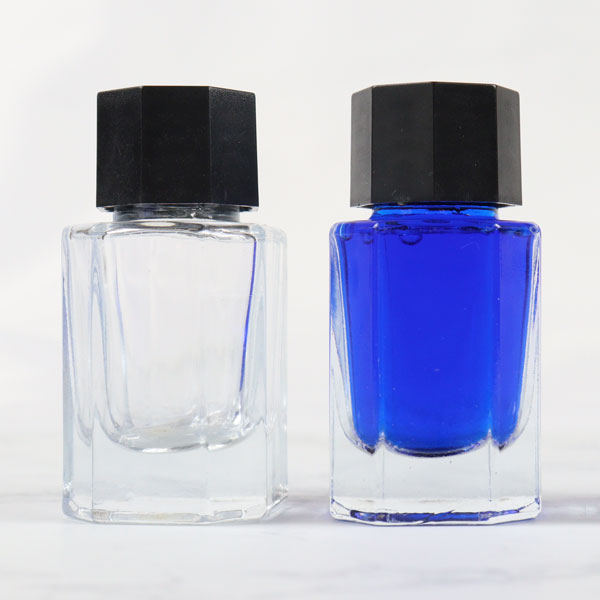 インクボトル　ガラス瓶　ガラスボトル　＜空＞　15ml　キャップ付き　1個　*NG ネコポス便対応不可*