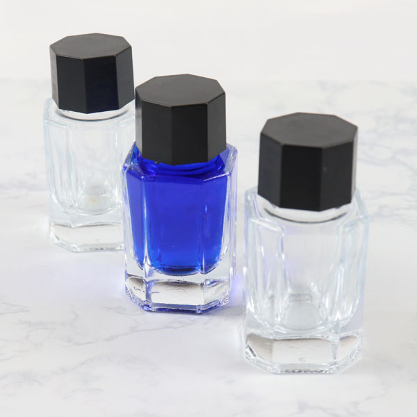 インクボトル　ガラス瓶　ガラスボトル　＜空＞　15ml　キャップ付き　1個　*NG ネコポス便対応不可*