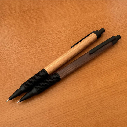 EverDraw Wood Model 0.5 メカニカルペンシル マットブラック金具 木軸 0.5mm [ウォールナット/チェリーウッド] ラダイト LDWB-MP4 [M便 1/3]