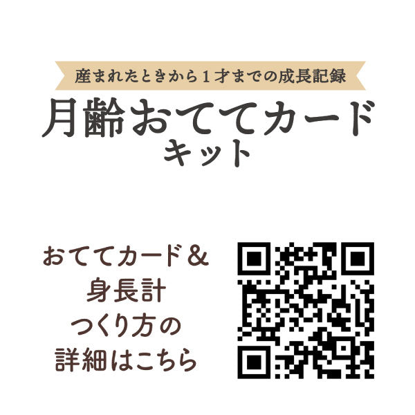 月齢おててカードキット [全4種類] PALMCOLORSシリーズ シャチハタ